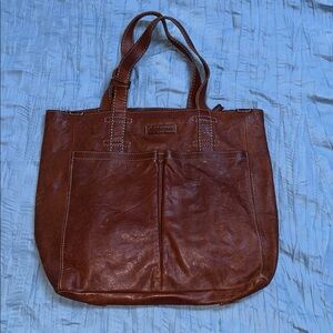 Frye Cognac Leather Shoulder Bag